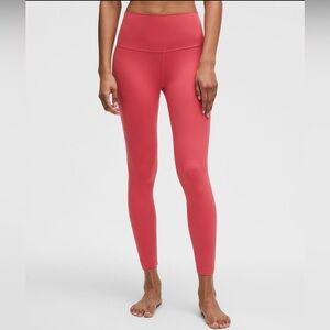 Lululemon-Align High Rise 25”leggings size 6- Desert red
